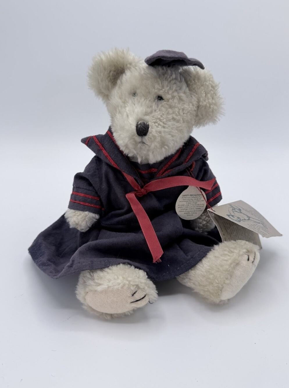 Boyds Bear Buffington Navy Sailor Dress Red Trim Pantaloons